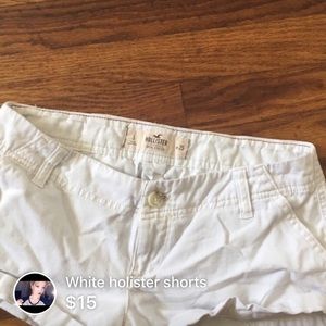 White holister shorts